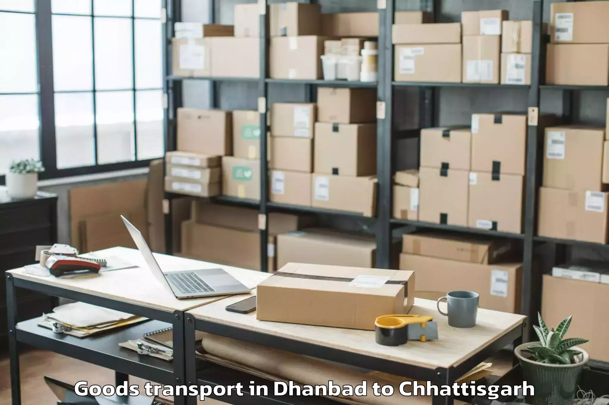 Get Dhanbad to Chhuriya Goods Transport